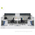 China supplier office furniture 4-people cluster workstation office table design